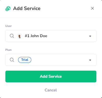 Add service form - PanelAlpha Documentation